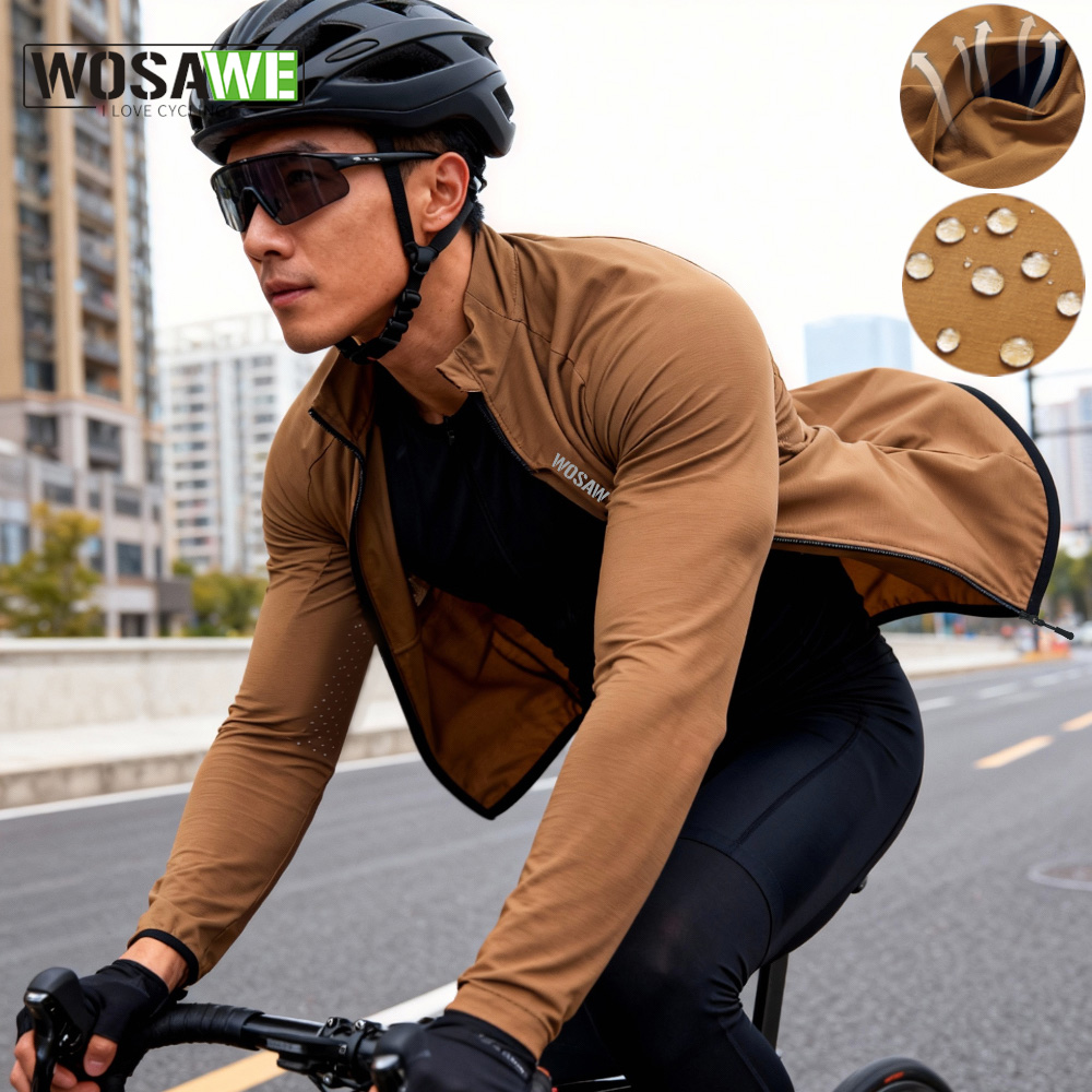 Cycling Commuter Jacket - WOSAWE – coupe-vent de cyclisme unisexe,