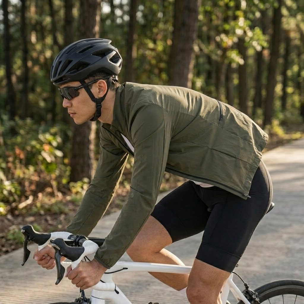 Cycling Commute Jacket - MY KILOMETRE Printemps hommes gravier imperméable