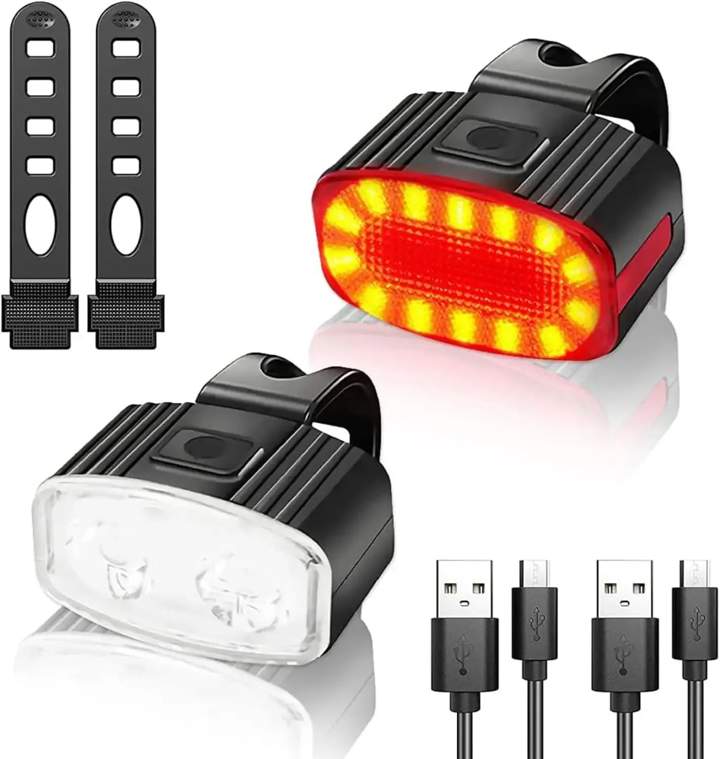 Bike Light Front Rear - Ensemble d'éclairage avant et arrière de