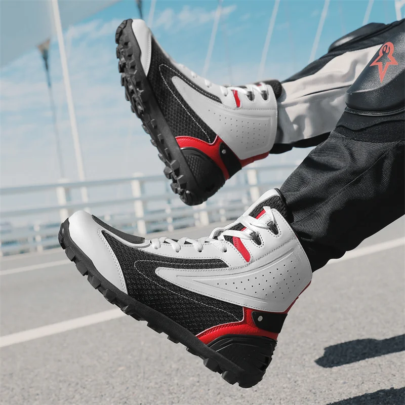 Cycling Shoes For Commute - CommConsulBoots-Chaussures de moto tout-terrain, Bottes de