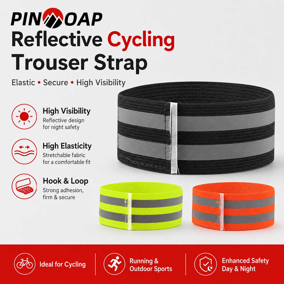 Cycling Commute Pants - PINMOAP 1/2PCS Bande de jambe pour