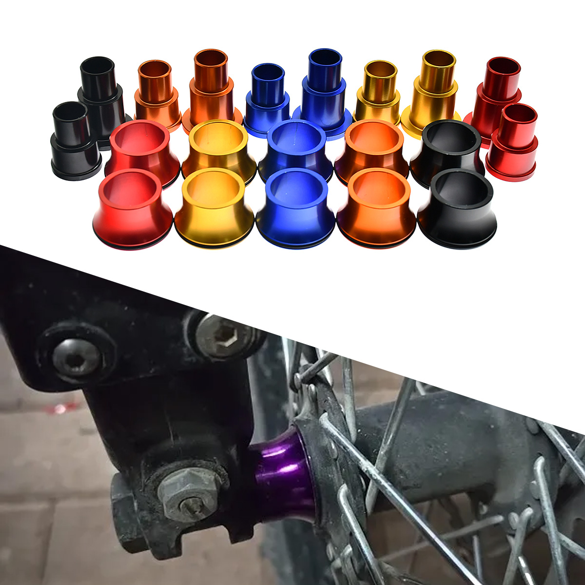 Entretoises d'axe de roue avan - Bike Light Front Rear avis et prix