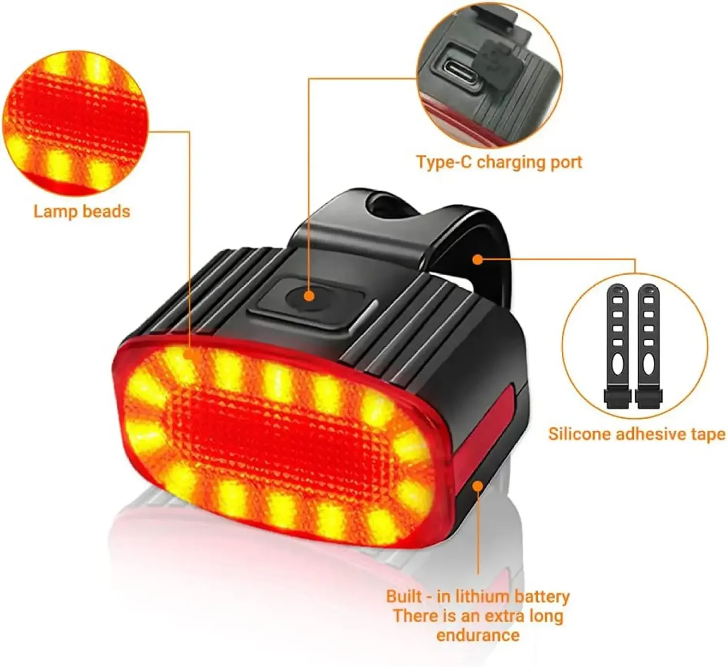 Ensemble d'éclairage avant et  - Bike Light Front Rear avis et prix