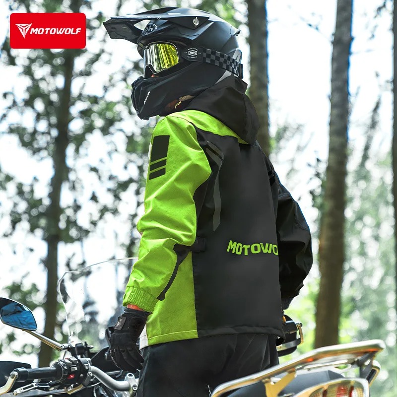Motowolf veste de pluie réfléc - Cycling Commuter Rain Jacket avis et prix