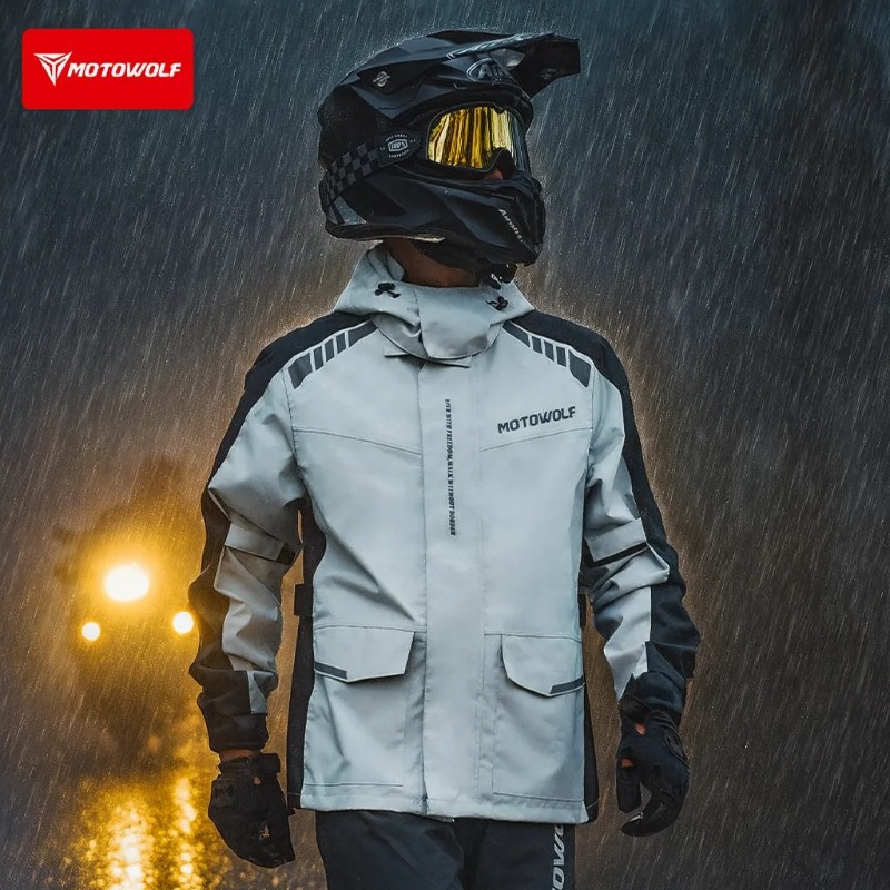 Motowolf veste de pluie réfléc - Cycling Commuter Rain Jacket avis et prix